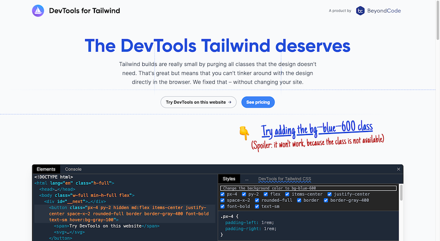 DevTools for Tailwind