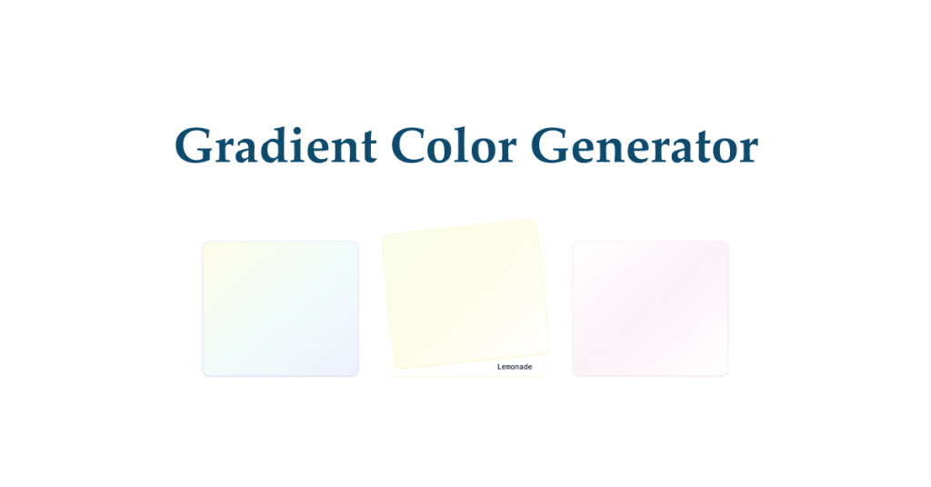 Gradient Color Generator