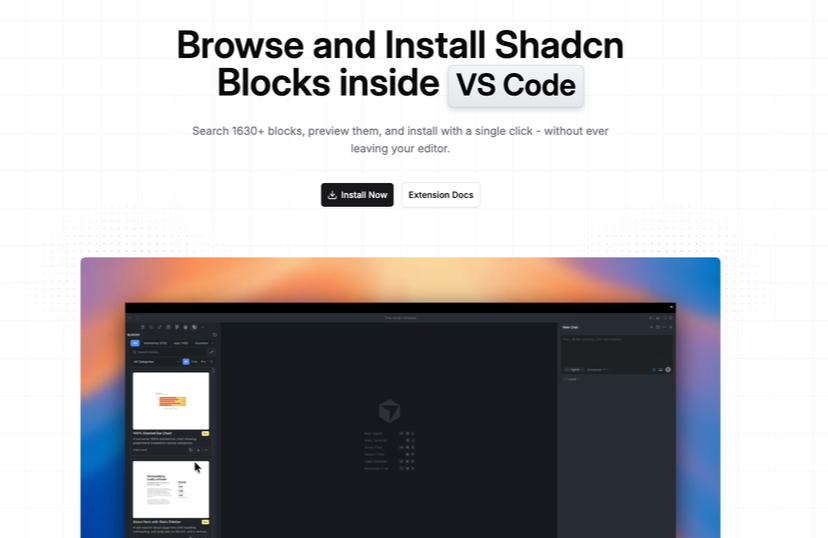 Shadcn IDE Extension