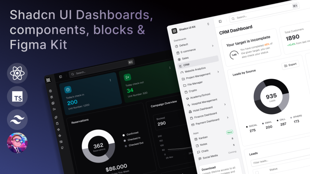 Shadcn UI Kit Pro