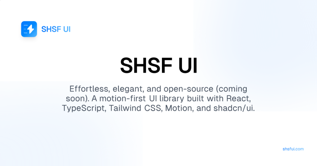 SHSF UI