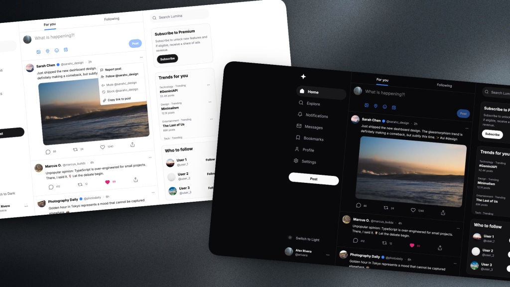 Tweetly Social Template
