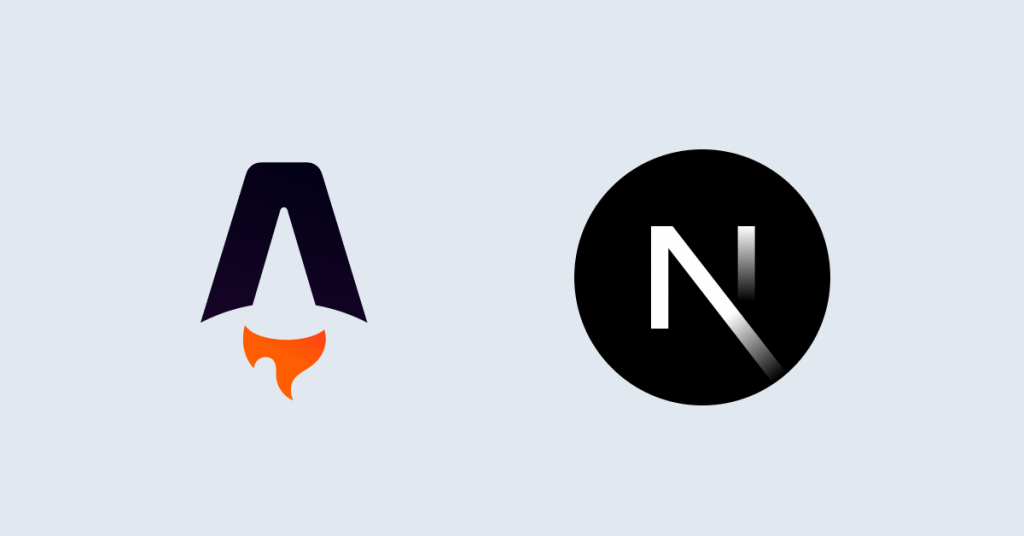 Compare Astro and Next.js frameworks