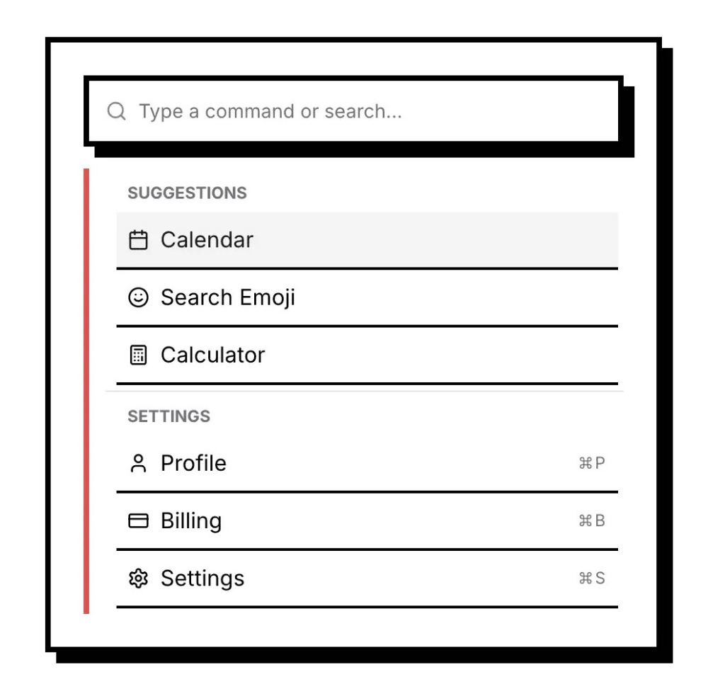 Brutal Retro Component - Command bar Brutal Retro Component - Command bar