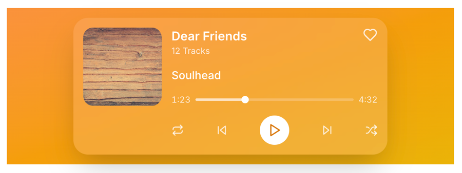 Music Card Component Music Card Component