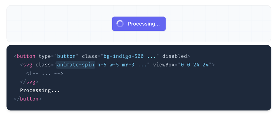 animate-spin utility in Tailwind CSS animate-spin utility in Tailwind CSS