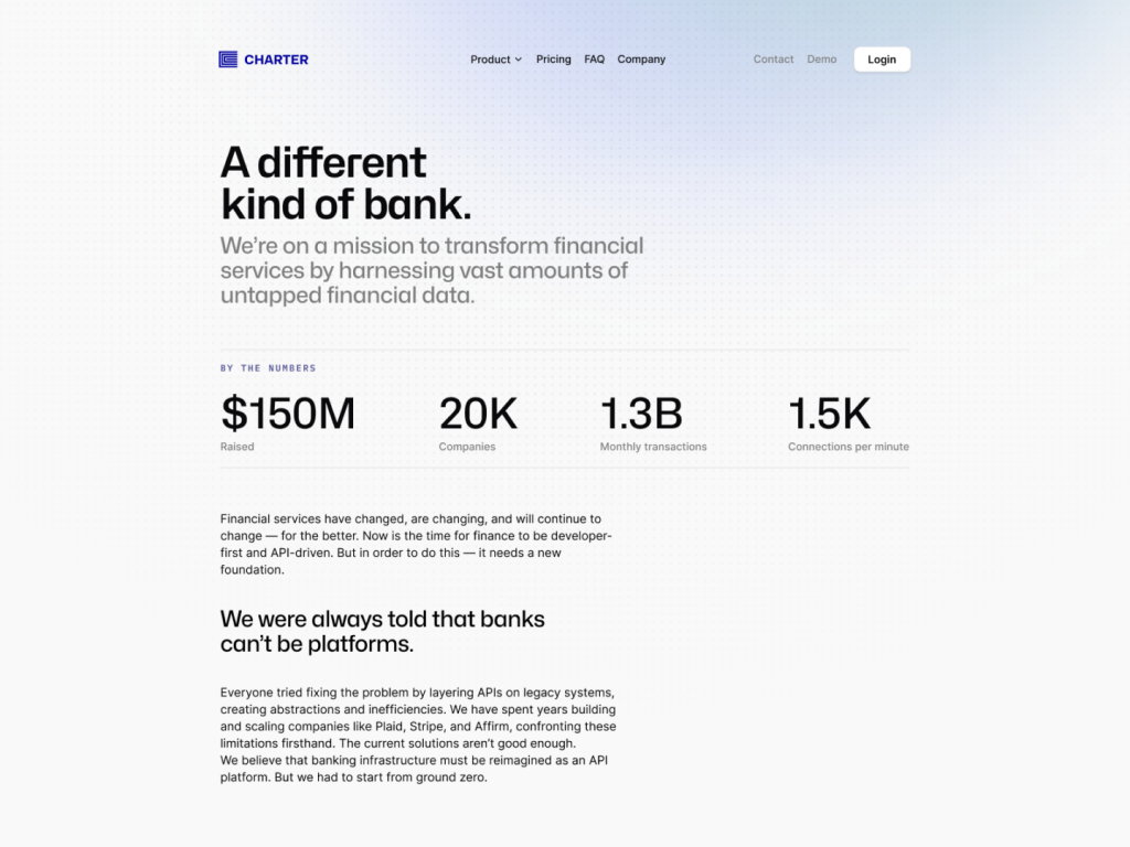 Charter Fintech Template