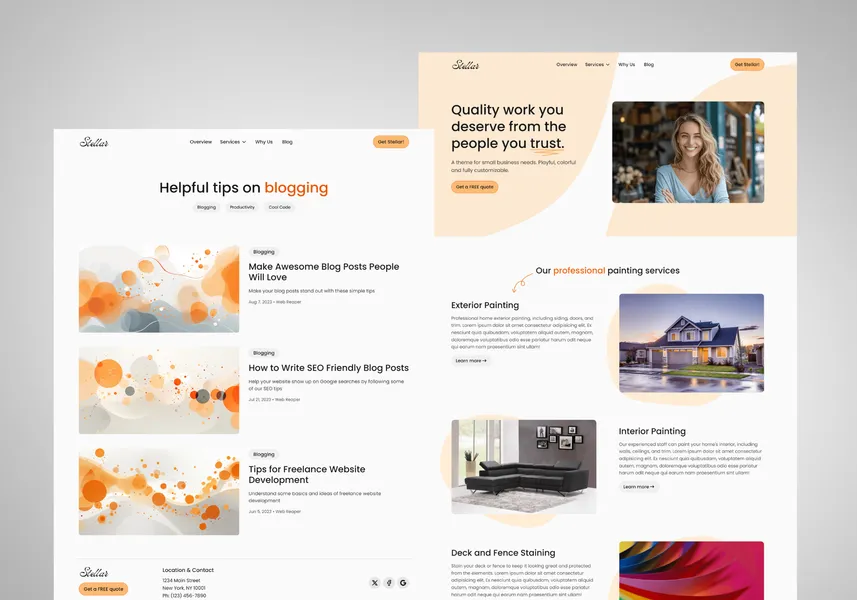 Stellar tailwind landing page template Stellar tailwind landing page template