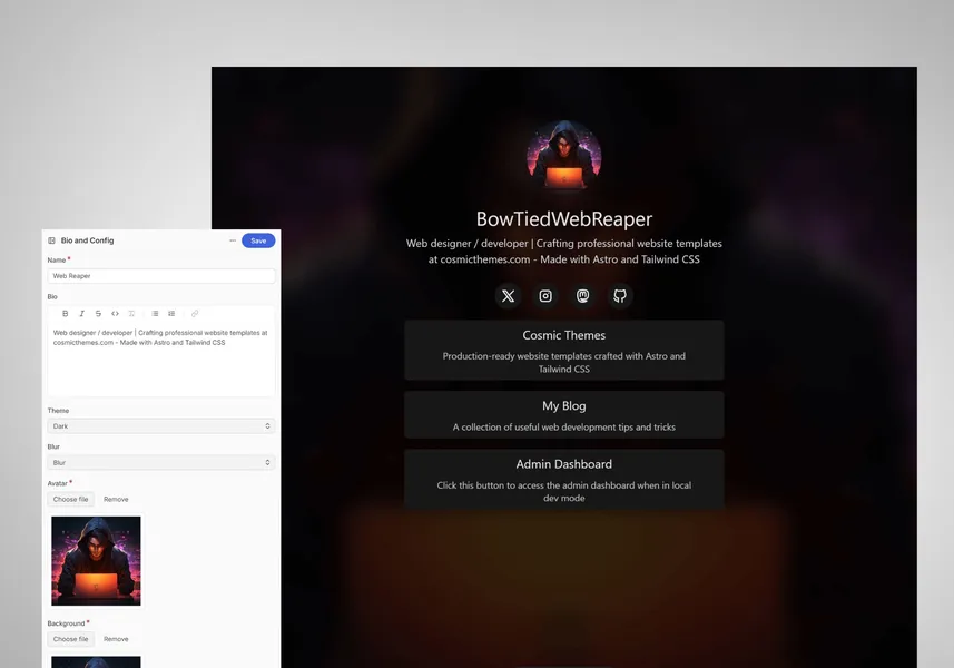 Landing Pad - link in bio template Landing Pad - link in bio template