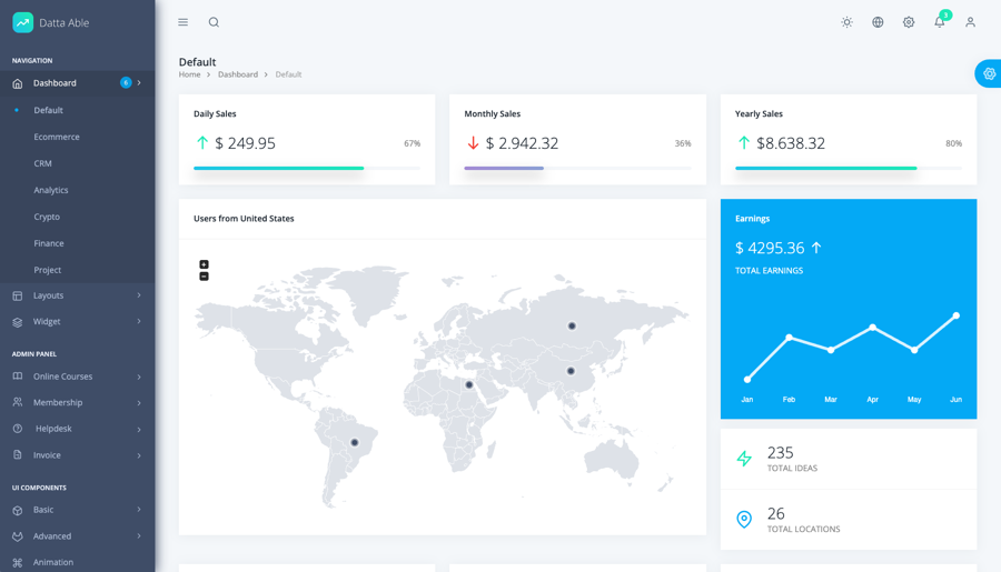 Datta Able Tailwind CSS Admin Template Datta Able Tailwind CSS Admin Template