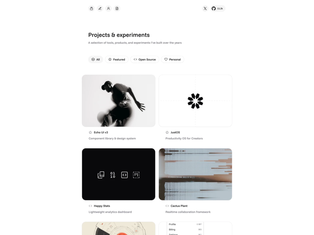 Echo Portfolio Template - Next.js & Astro