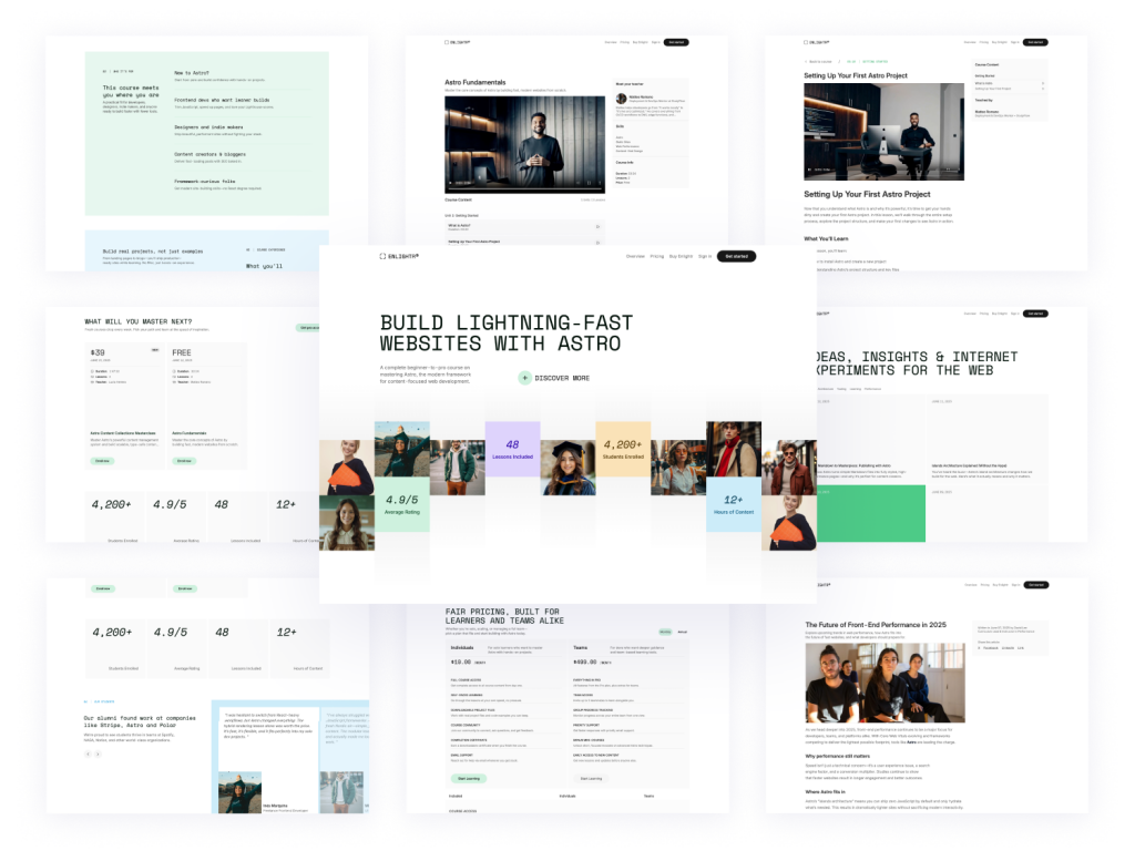 Enlightr education template Enlightr education template