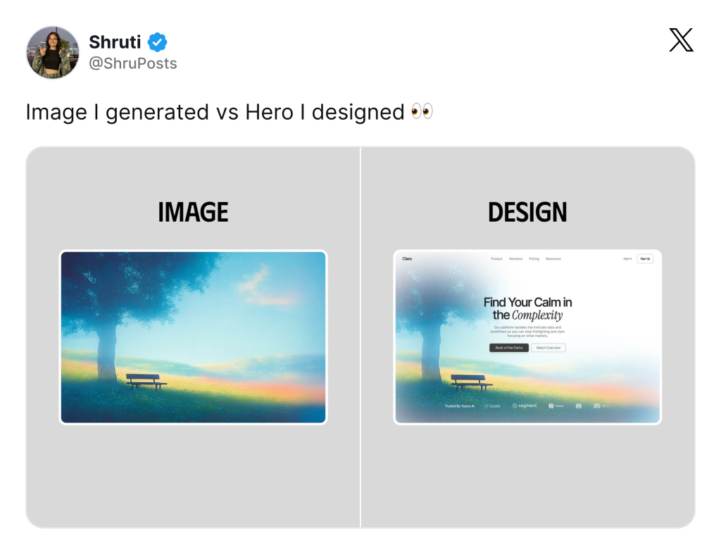 a hero image design built by @ShruPosts a hero image design built by @ShruPosts