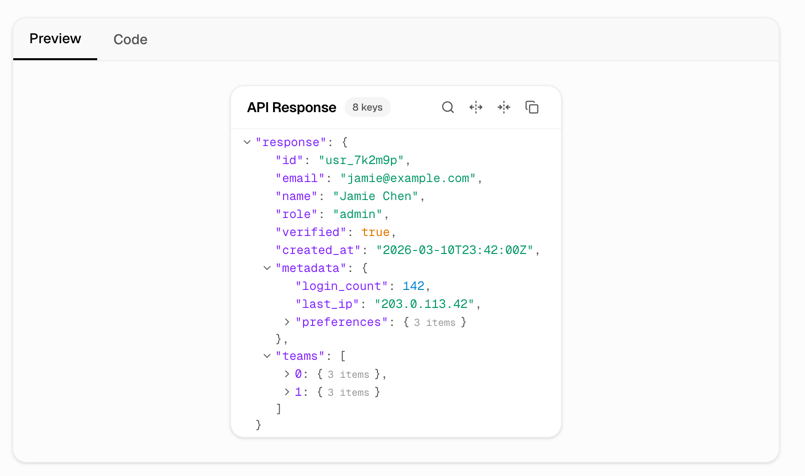 JSON Viewer - Collapsible, syntax-colored JSON tree