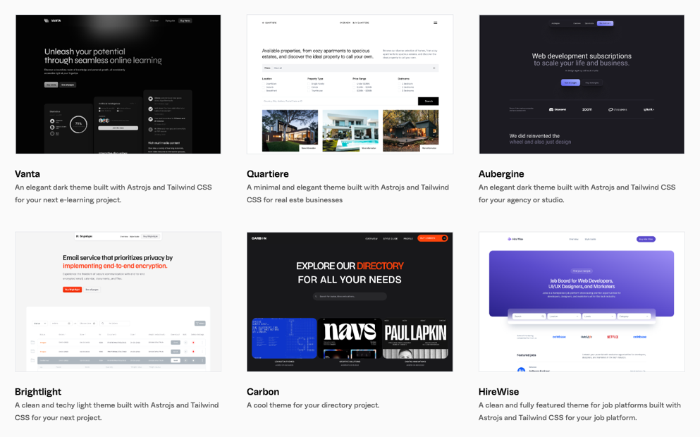 Lexington Theme Examples