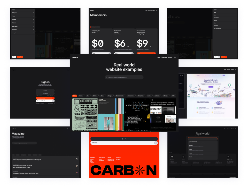 Carbon Astro Template