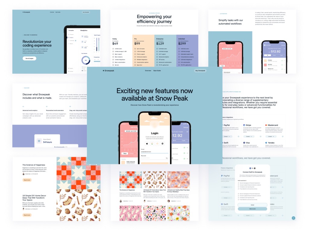 Snowpeak Astro Template