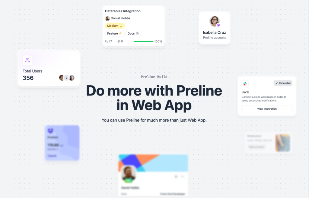 Preline UI - Tailwind Hero Section Example Preline UI - Tailwind Hero Section Example
