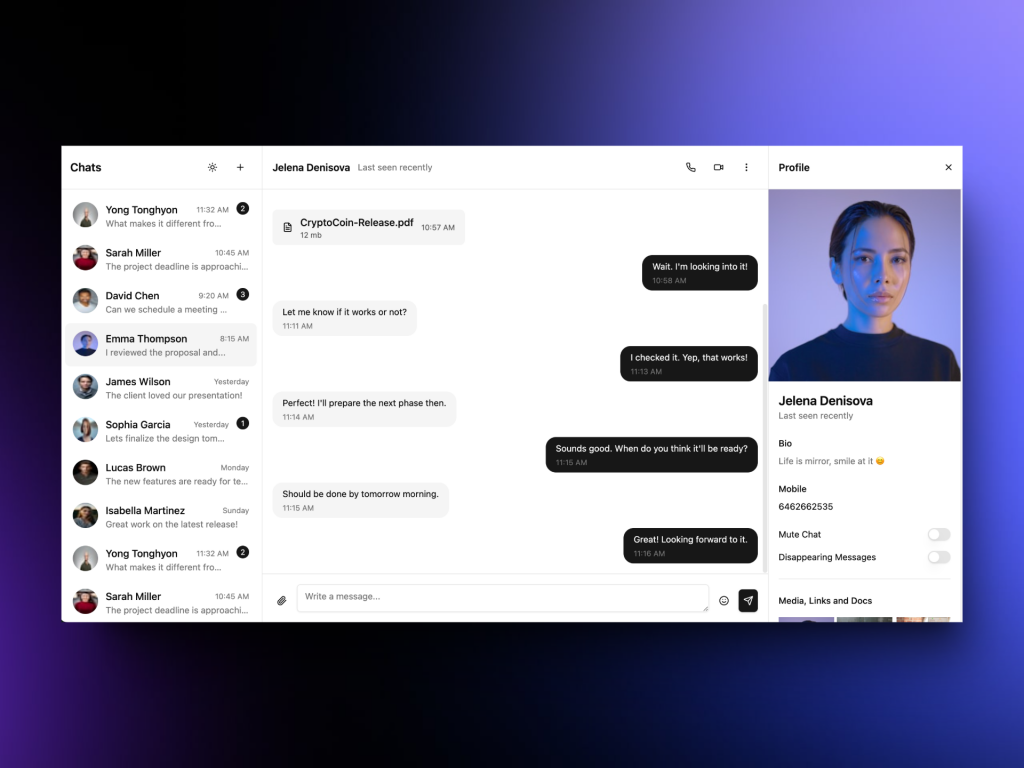 React Chat UI Template React Chat UI Template