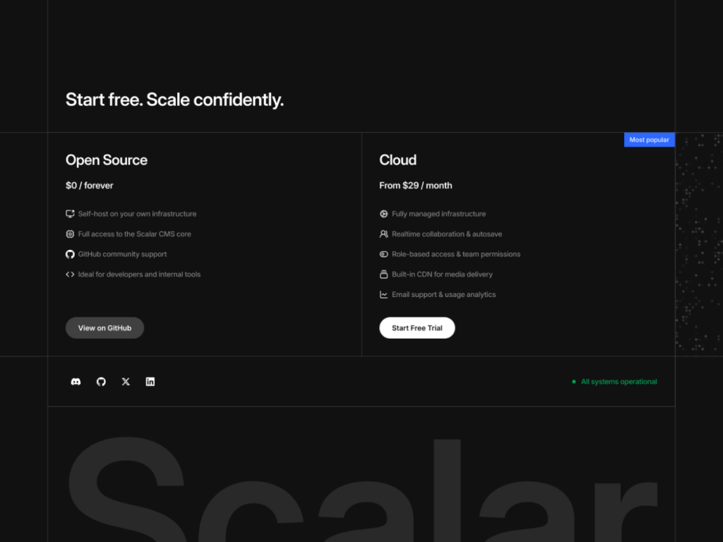 Scalar: Next.js & Astro SaaS Theme - Pricing Section Scalar: Next.js & Astro SaaS Theme - Pricing Section