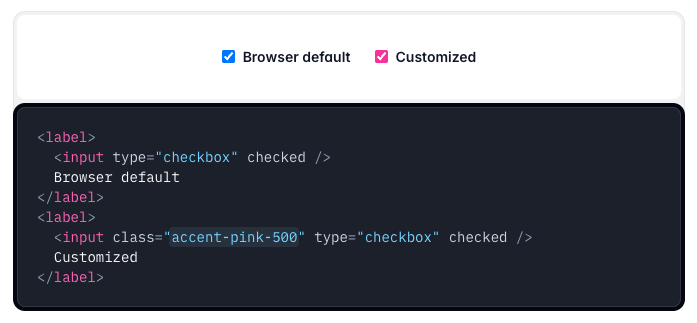 Accent Color - Example