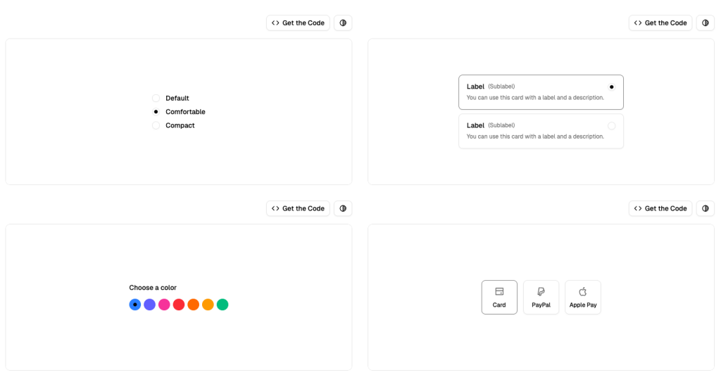 Radio Group - A set of checkable buttons