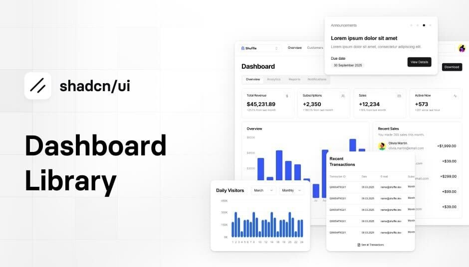 shadcn/ui dashboard template shadcn/ui dashboard template