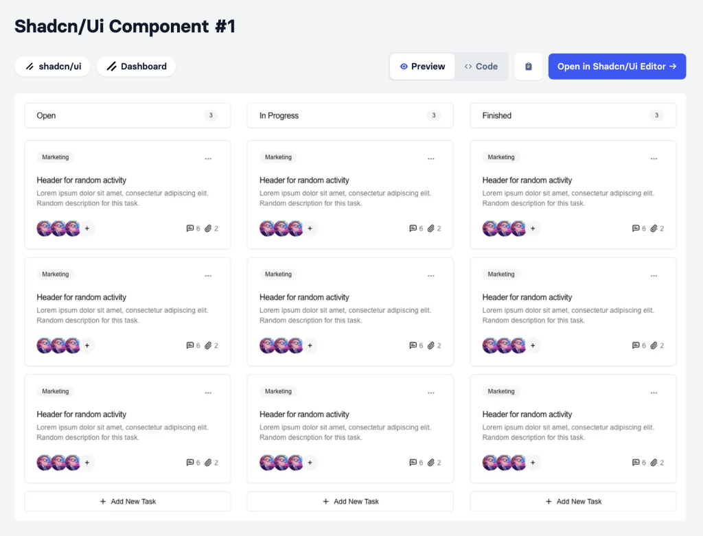 shadcn-ui kanban component shadcn-ui kanban component