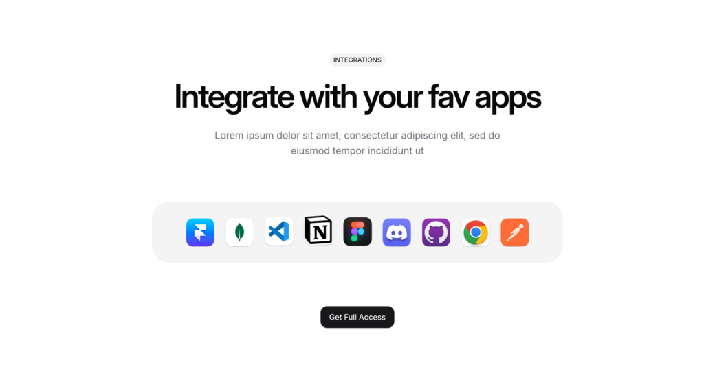 Integration13 from Shadcnblocks shadcn ui Integration Block