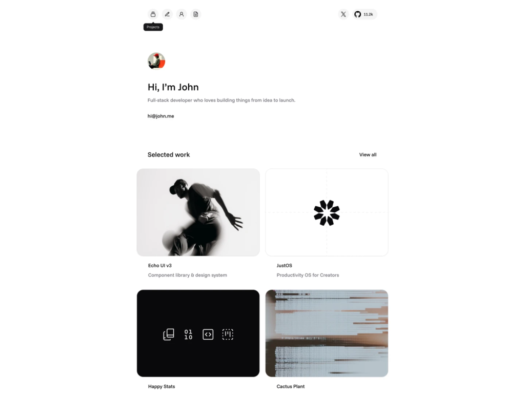 Echo Minimalist shadcn/ui template Echo minimalist shadcn/ui template
