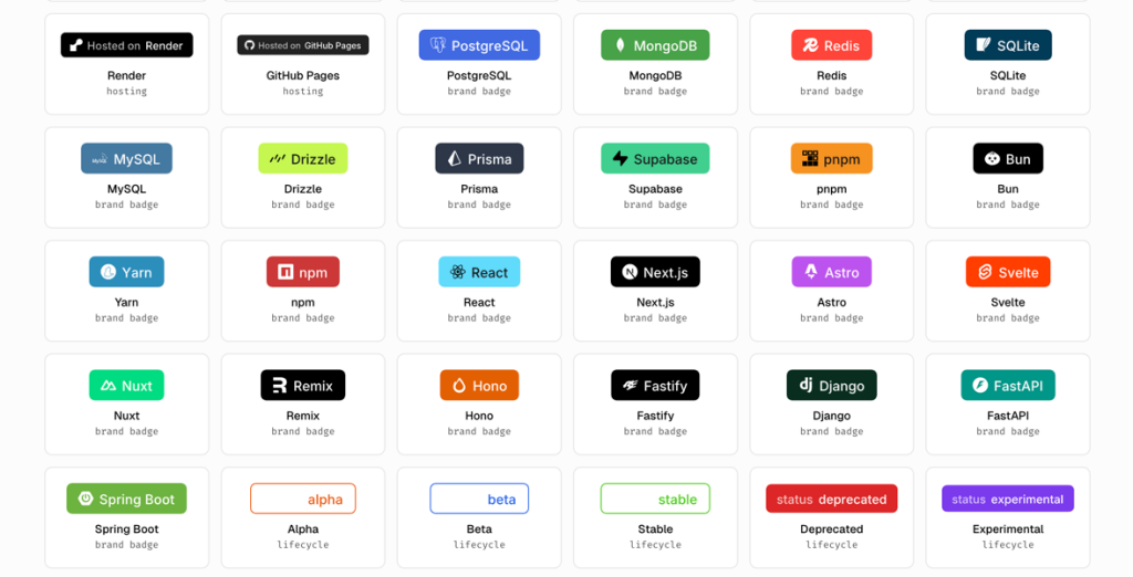 Open Source README Badge Examples 2