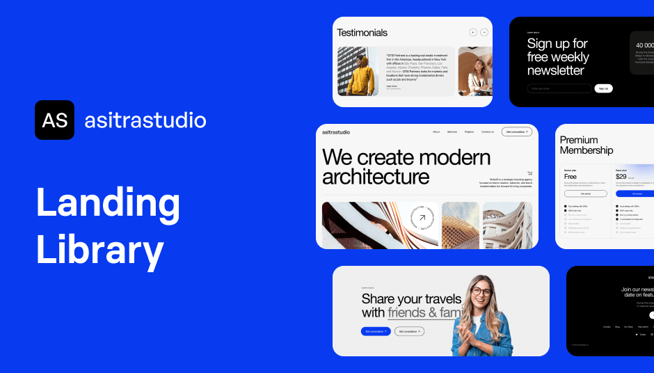 asitrastudio Tailwind Website Template asitrastudio Landing Library