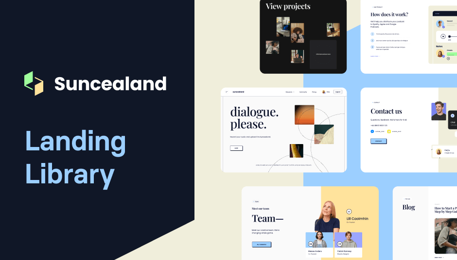 Suncealand Tailwind Website Template Suncealand Landing Library