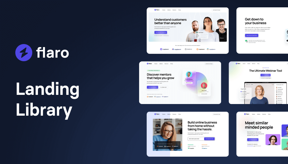 Flaro Tailwind Website Template Flaro Landing Library