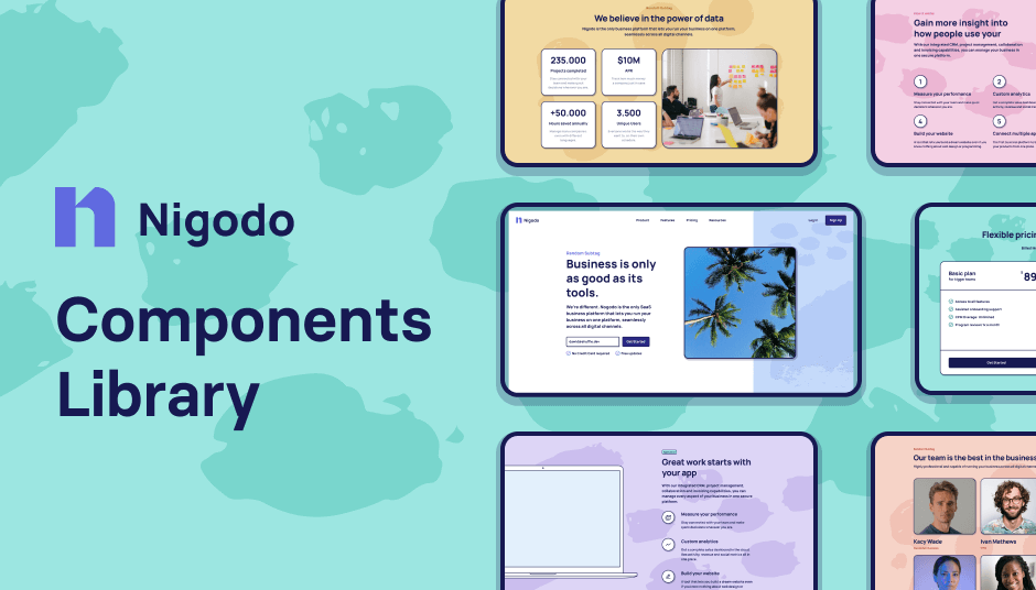 Nigodo Colorful Tailwind Template Nigodo Tailwind Template