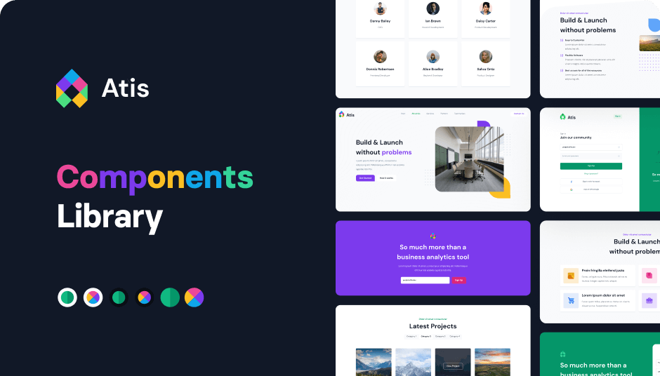 Atis Tailwind Landing Page Template Atis Tailwind Template