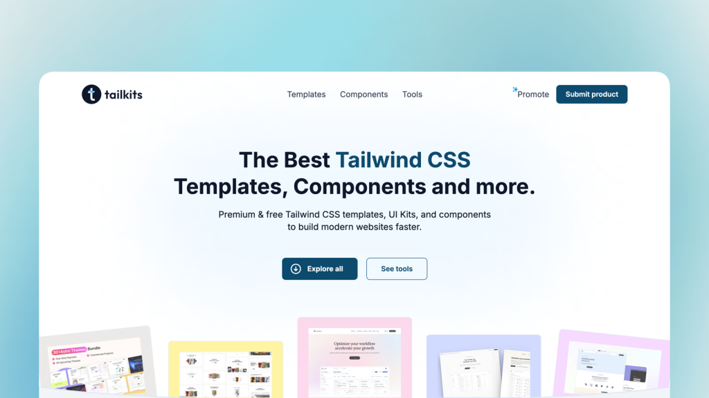Tailkits: Tailwind-first directory