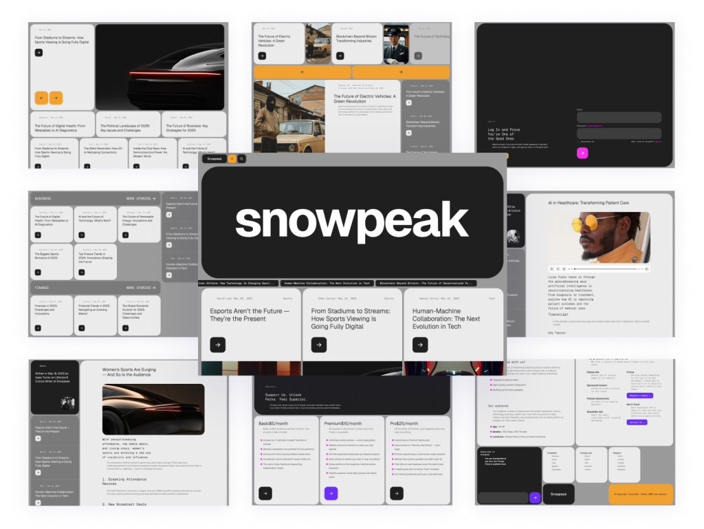 Snowpeak Astro Theme Snowpeak Astro Theme