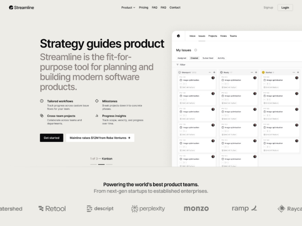 Streamline - Hero Section Streamline Astro & Next.js Template Hero Section