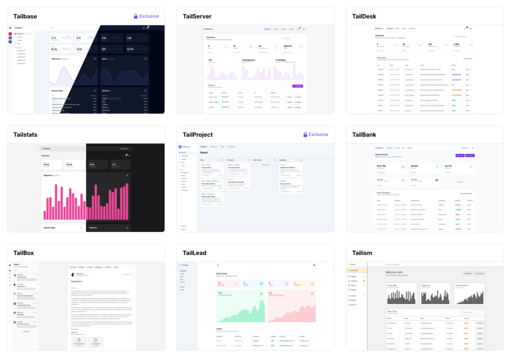 tailwind dashboard templates tailwind dashboard templates