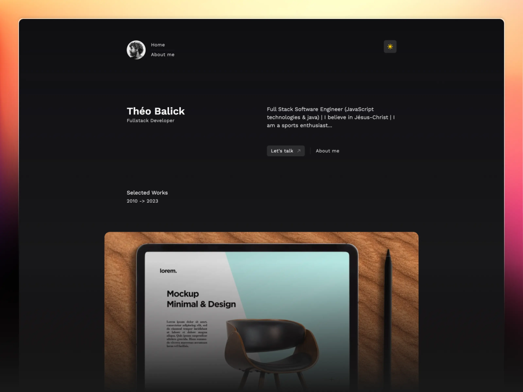 Tailfolio - Personal Website Template Tailfolio - Personal Website Template