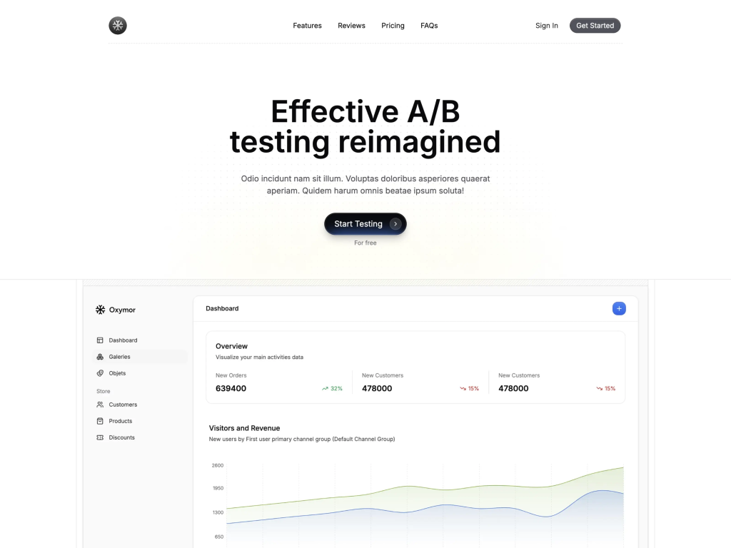oxymor-ns Landing Page Template oxymor-ns Template
