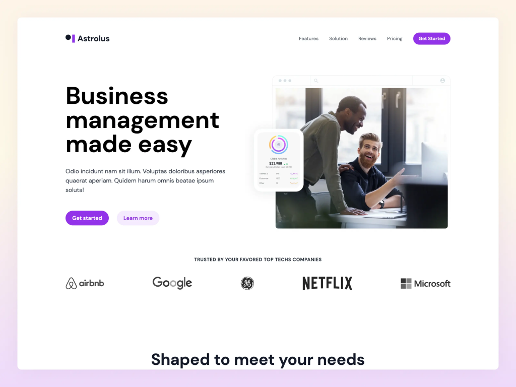 Astrolus Website Template Astrolus Website Template