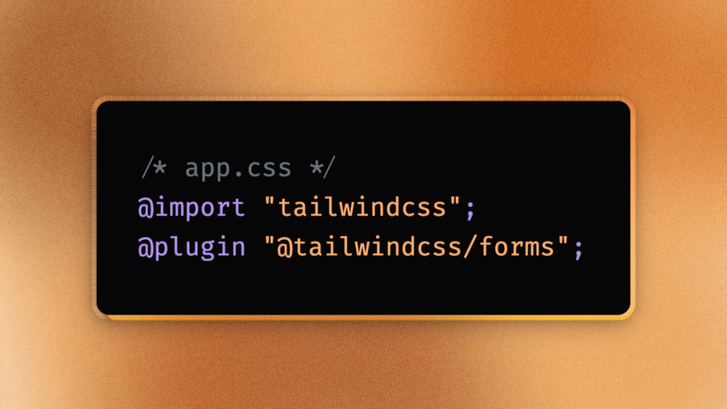 Install Tailwind Forms Plugin