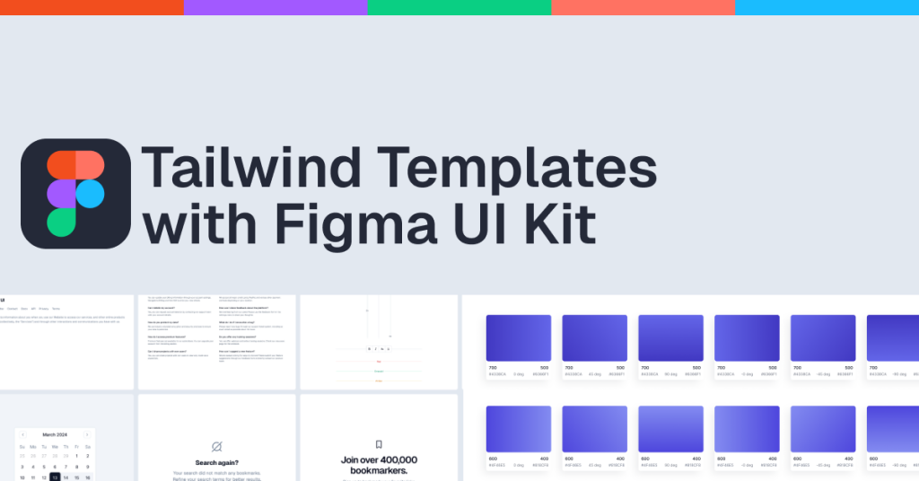 Figma UI Kits come with Tailwind Code Figma UI Kits