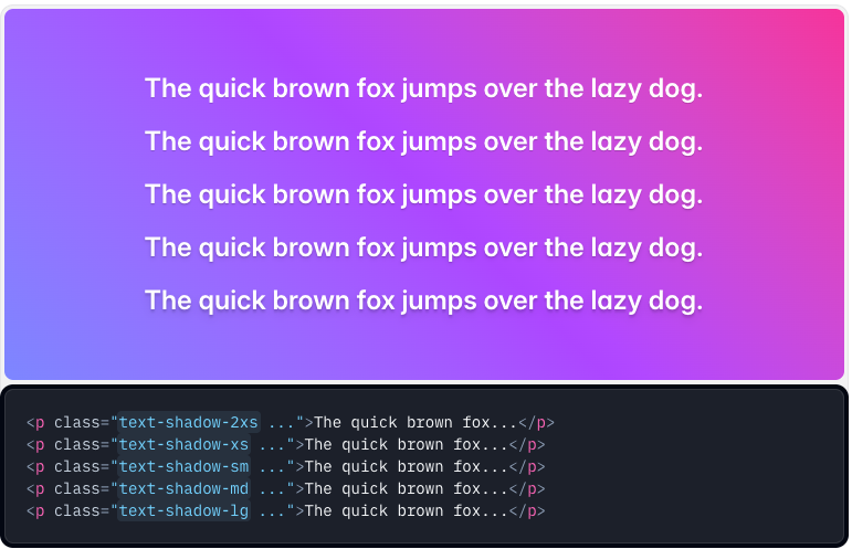 Text Shadow Utilities