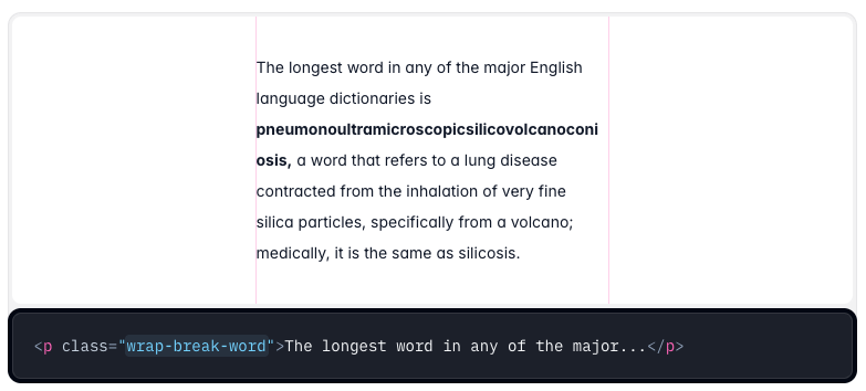 Text Wrapping with overflow-wrap