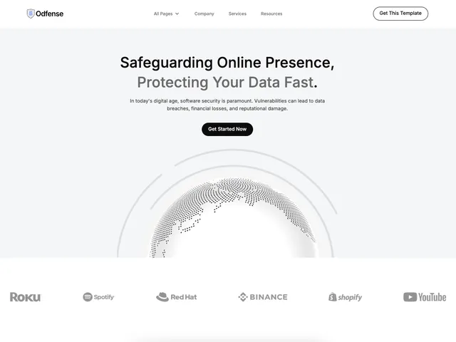 Odfense - Tailwind SaaS Tempalte Odfense Template