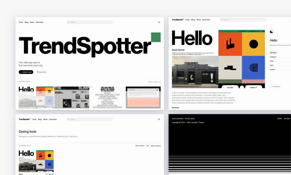 Trendspotter: Curated Directory Template