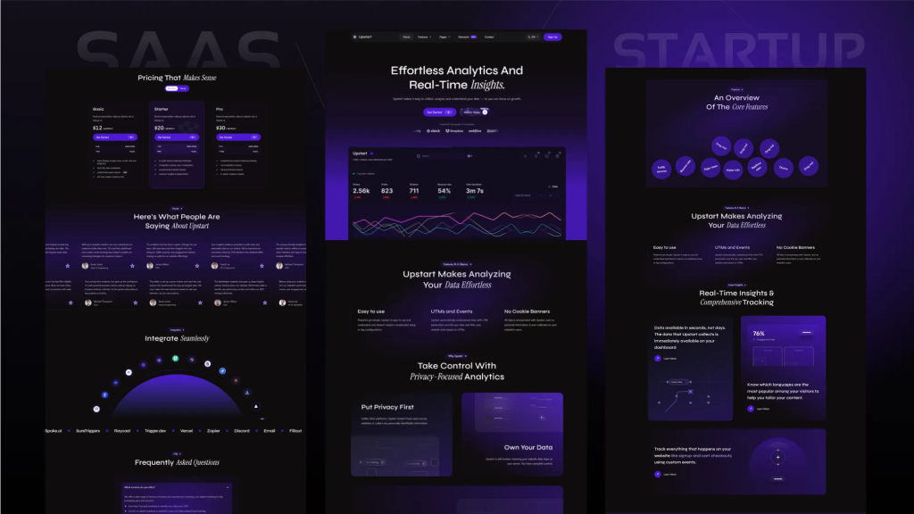 Upstart: Modern Astro Template for Startups Upstart: Modern Astro Template